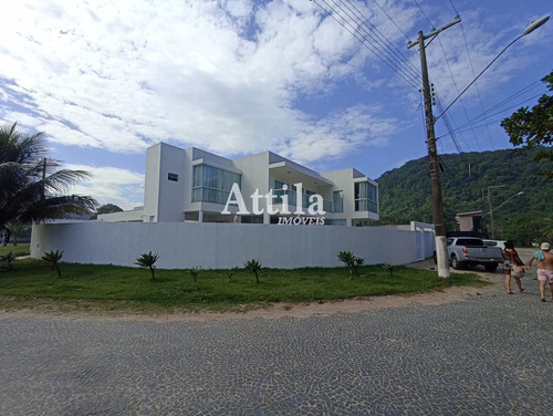 Imagem 30 de 30 de Casa Frente Mar, 4 Suítes, Varanda, Lazer, 4 Vagas - V4068