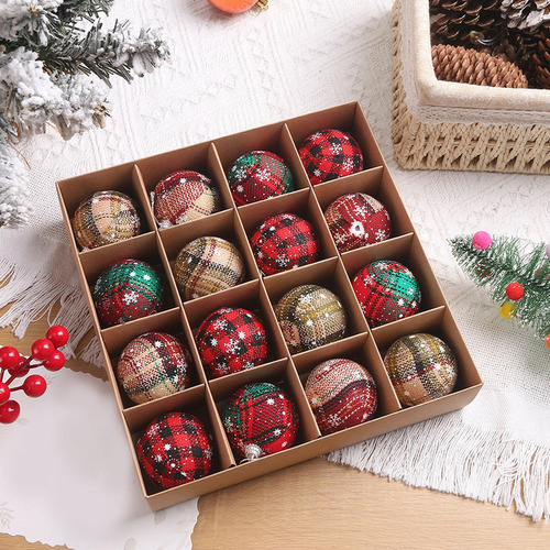 Conjunto De Adornos Navideños Para Decorar 6 Cm 12 Piezas