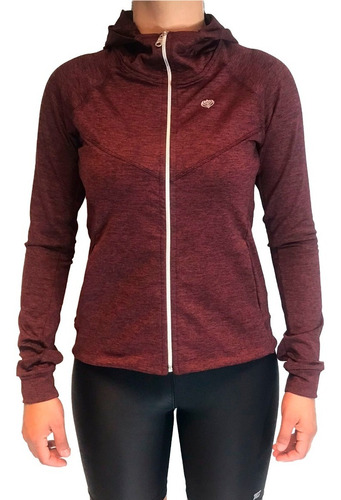 Team Gear Campera Running Mujer Gym Pro Rojo Ras