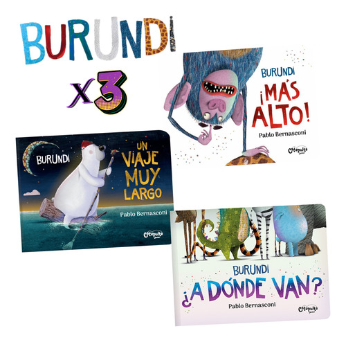 Burundi Mas Alto + A Donde Van + Un Viaje Muy Largo 3 Libros