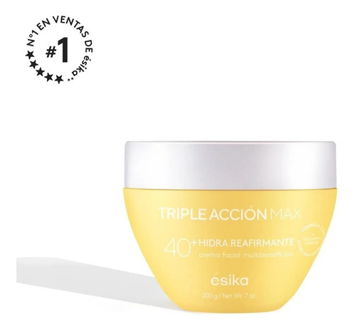 Crema Triple Accion Para Rostro 40+ 200 Gr Esika