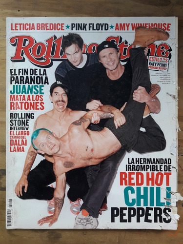 Revista Rolling Stone N° 162 Red Hot Chili Peppers Año 2011