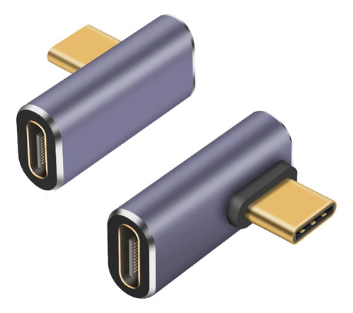 Adaptador Cupla Usb Tipo C Angulo 90 Grados Cruz M-h Usb-c