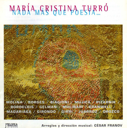 Nada Mas Que Poesia - Turro Maria Cristina (cd) 