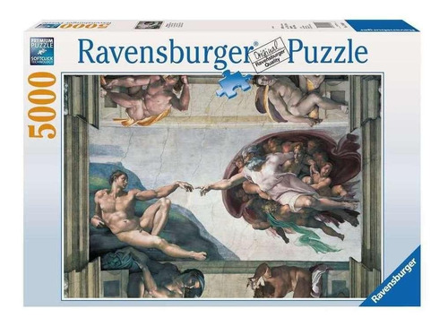 Imagen 1 de 2 de Rompecabezas Ravensburger Miguel Ángel: La Creación de Adán 17408 de 5000 piezas