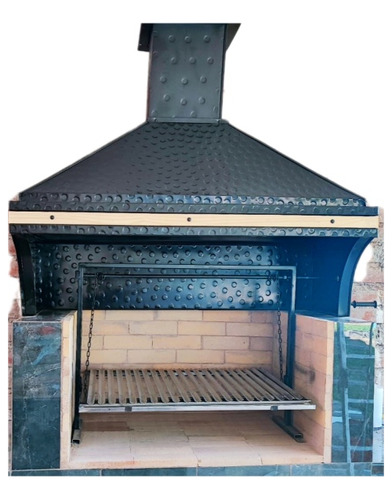 Campana De Quincho 1metro*60 Y Parrilla De Acero Inox 80*60