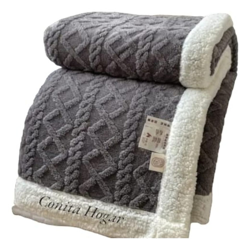 Frazada Plush Con Chiporro; Plaza Y Media