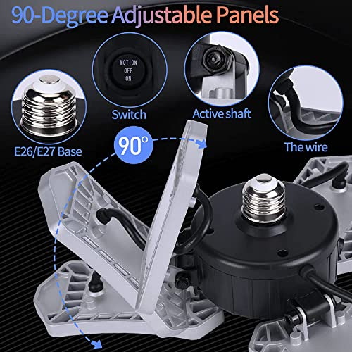 Luces De Garaje Led Sensor De Movimiento, 60 W, Luz De ...
