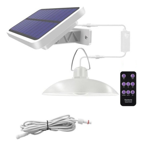 Lampara Led Solar Lampara Colgante Luz Calida Control Remoto