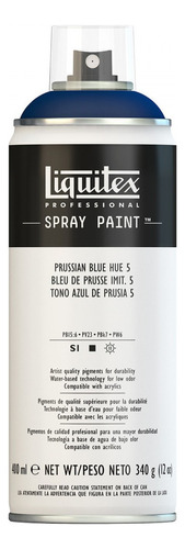 Tinta Spray Base Água Liquitex 400ml Prussian Blue Hue 5