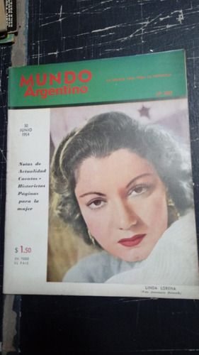 Mundo Argentino Junio 1954 Linda Lorena