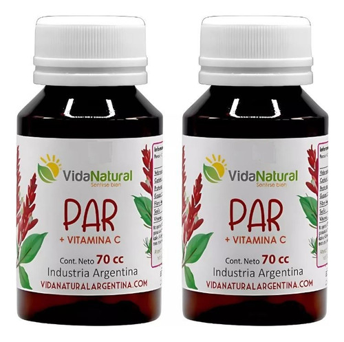 Vida Natural Par + Vitamina C Líquido Antiparasitario 70 Ml Natural