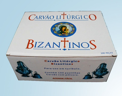 Kit 4 Cxs Carvao Liturgico Bizantinos 