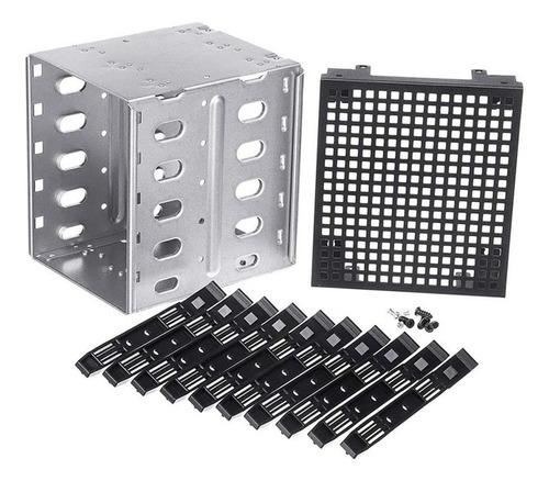 Disco Duro Sata Hdd Cage Rack De 5.25 Pulgadas A 5 X 3.5 Pul