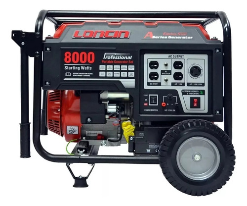 Planta Generador Loncin Lc-6500as 6.5 Kva 110/220v Gasolina.