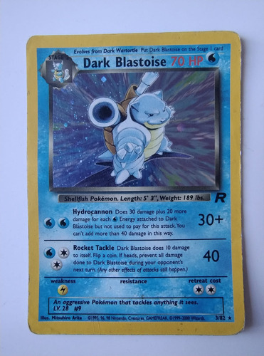 Dark Blastoise (holo) - Team Rocket - Carta Pokemon 