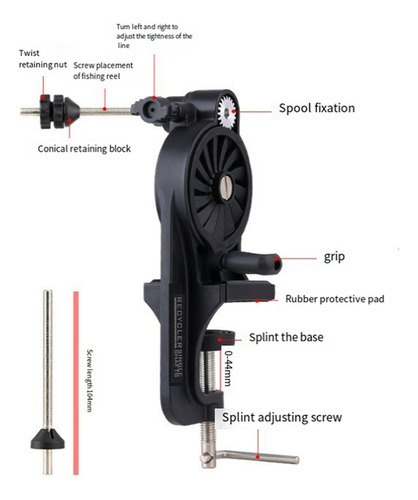 Reciclador De Hilo De Pescar De Un Solo Eje 3. 5:1 Quick Fis