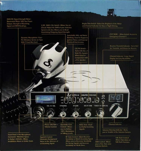 Radio Cb Cobra 29 Ltd Cromado 