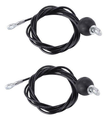 Juego De 2 Cables De Alambre De 3 M Para Gimnasio, De Acero