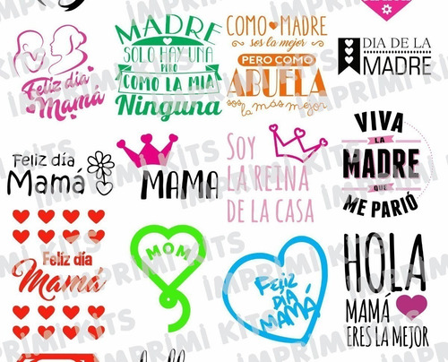 Pack Imagenes Png Dia De La Madre Sublimacion Sublimar (Usado)