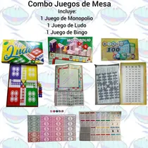 Comprar Combo Juegos De Mesa \u002F Ludo \u002F Monopolio \u002F Bingo