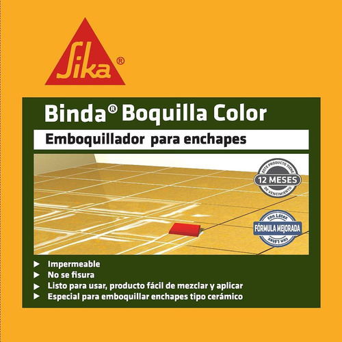 Sika Binda Boquilla Color Emboquillador Para Enchapes 2kl