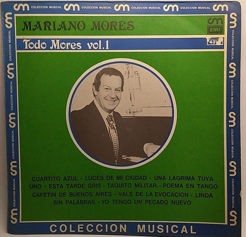 Vinilo Lp Mariano Mores - Todo Mores Vol 1