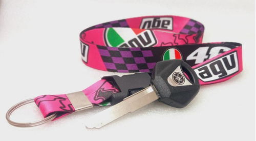 Chave Virgem Yamaha, R1,mt, Fazer 150/250 + Cordão Agv Pink