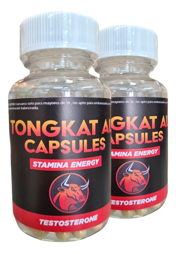 Pack Oferta 2 Tongkat Ali 60 Cap Testosterona Original