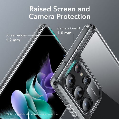 Imagen 7 de 10 de Case Funda Esr Air Boost Antishock Para Galaxy S23 Ultra