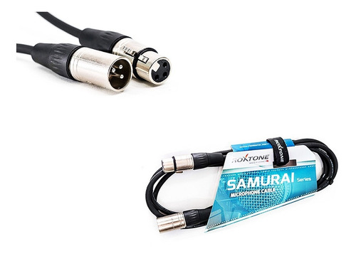 Imagen 2 de 2 de Cable Xlr Canon 1 Metro Balanceado Roxtone Smx200l1