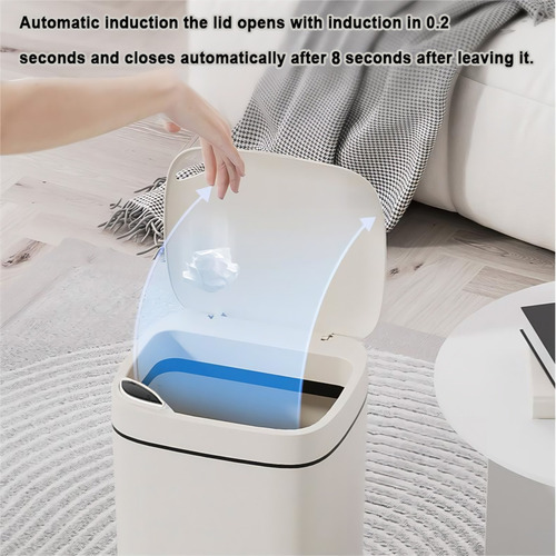 Lixeira De Banheiro Sem Toque. Sensor De Movimento Automátic