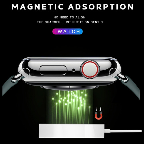 Imagen 2 de 8 de Cargador Magnético 2 En 1 Para Apple Watch / iPhone / iPad