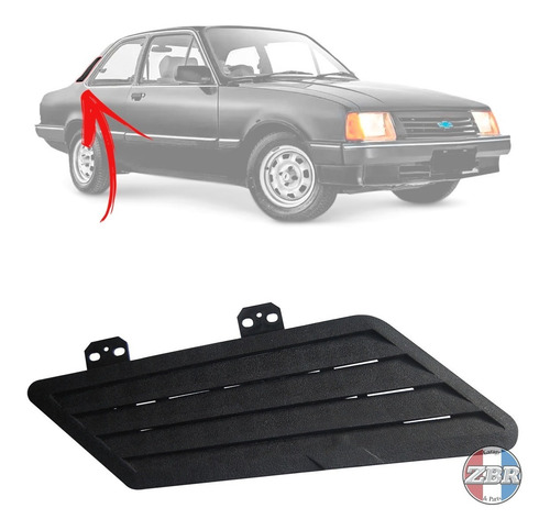 Portinhola Grade Tanque Chevette Acabamento Coluna - Par