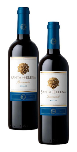 Kit 2 Vinho Santa Helena Merlot Reservado 750ml
