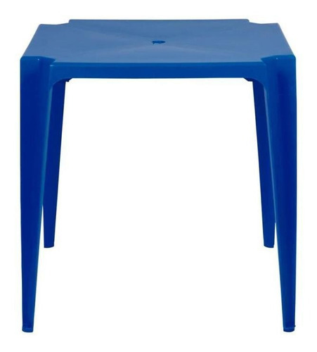 Mesa De Plástico Bela Vista - Azul - Mor Cor Azul