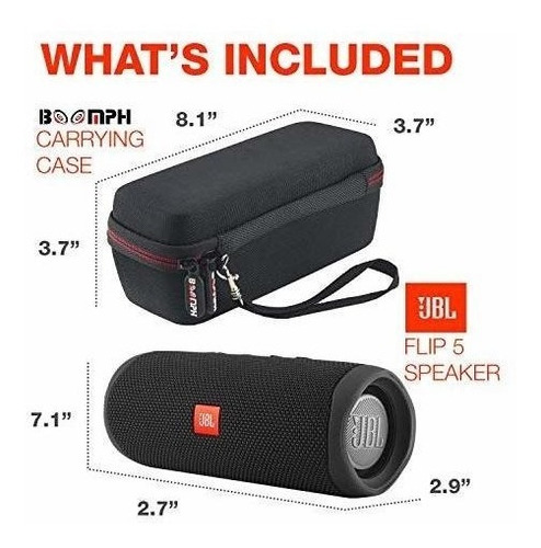 Imagen 4 de 7 de Parlante Jbl Flip 5 Inalambrico Impermeable Con Funda Negro