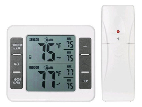 Medidor De Temperatura Interior Y Exterior Con Sensor Inalám