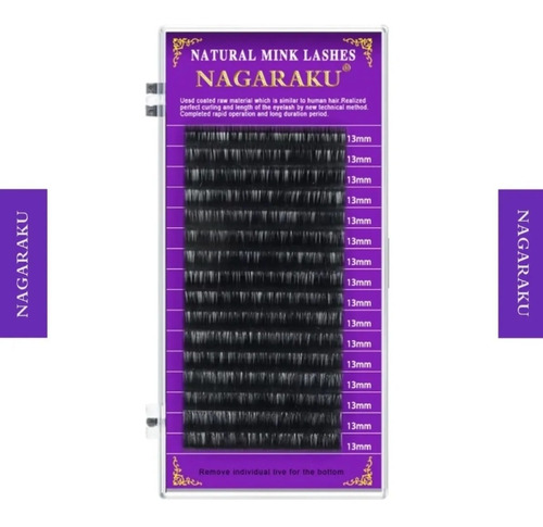 Blister Pestañas Nagaraku 1x1 Premium X Medida Volumen