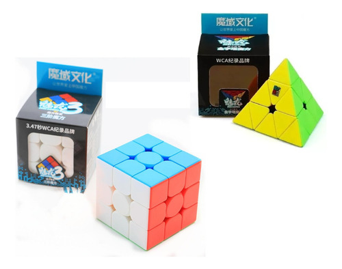 Cubo Rubik Pack X2 Mofangjiaoshi Speedcube Meilong Moyu S 