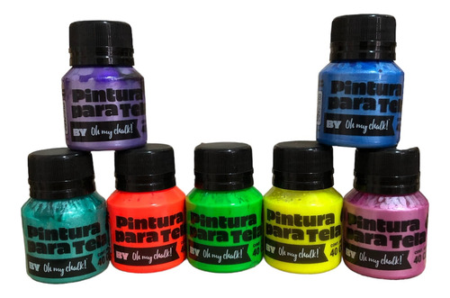 Pintura Para Tela 16 Colores - Oh My Chalk - E. Gratis