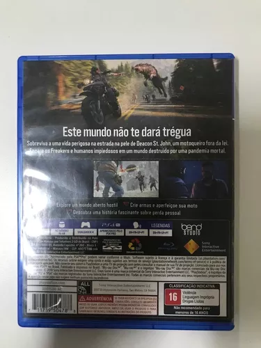 Jogo Days Gone Ps4 Mídia Física Original Playstation Fisico