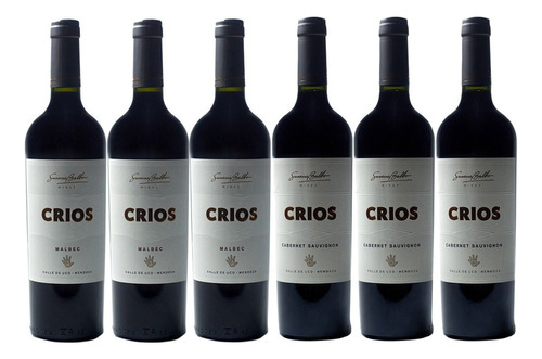 Vinos Tintos Malbec Cabernet Crios Premium Mix Caja X6