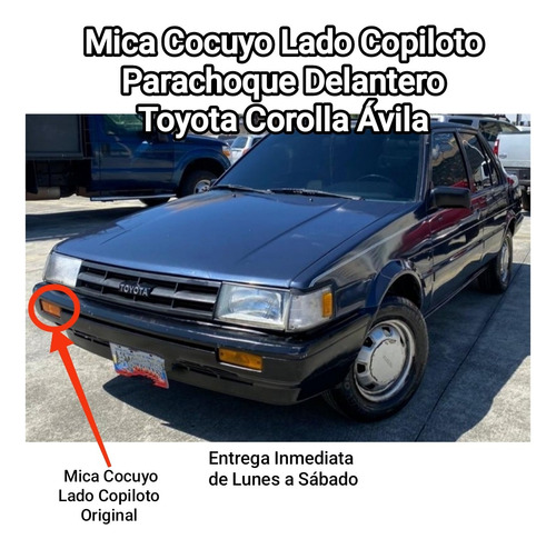 Mica Cocuyo Rh Parachoque Delantero Toyota Corolla Ávila