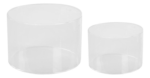 2x Cake Stand Riser Transparente Diy Display Party Base