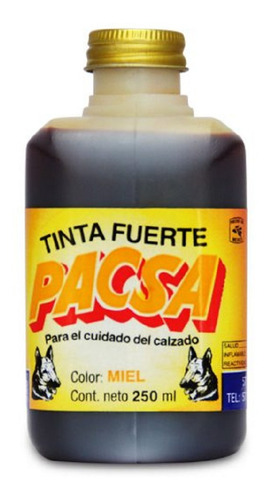 Tinta Fuerte Para Calzado Pacsa Color Miel 250ml