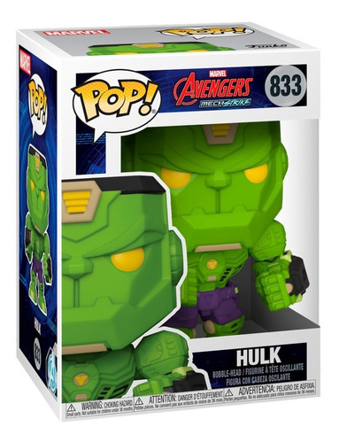 Funko Pop! Hulk N°833 (avengers Mech Strike)