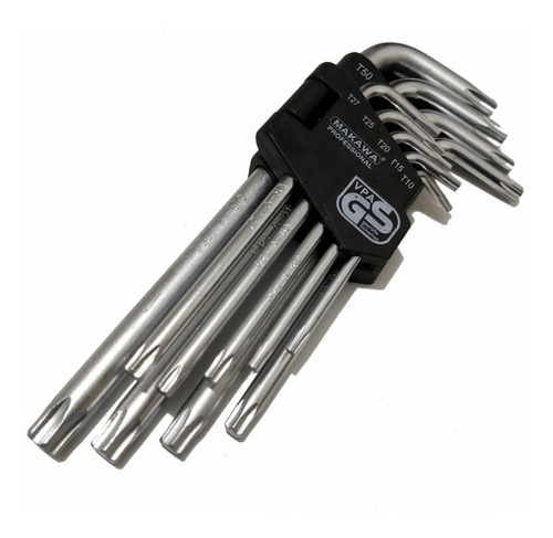 Set / Juego 9 Llaves Torx Estrella M Uso Profesional