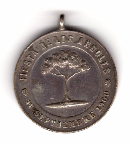 Medalla Uruguay Fiesta De Los Arboles Rossi Año 1900 Colonia