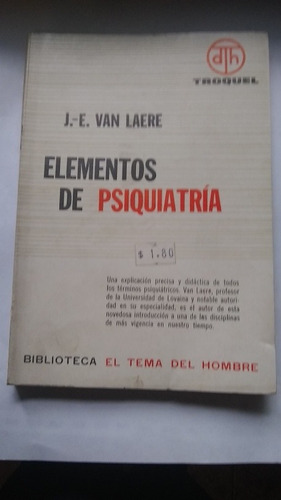 J. E. Van Laere - Elementos De Psiquiatría (q)